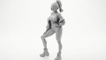 Фигурка спортивной девушки, женский персонаж, 3D-печать 1
