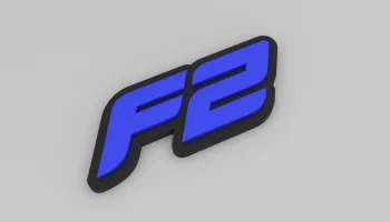 Магнит на холодильник Формулы 2 - контурный логотип F2...... 2