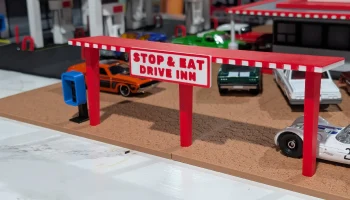 Набор моделей "Stop & Eat Drive-In" - диорама в масштабе ... 2