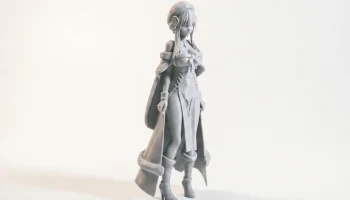 Рождественская фигурка девушки аниме женская 3D-печать 2