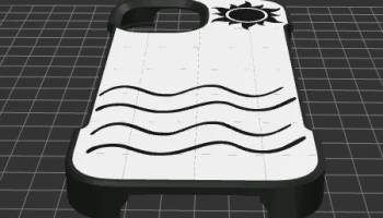 Чехол для iPhone 15 с изображением Солнца и моря 1