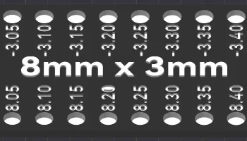 Магнитный испытательный блок - 8 мм x 3 мм...... 1