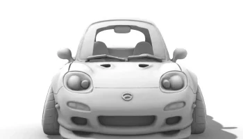 Карикатура на Mazda RX-7 FD 1993 года 3