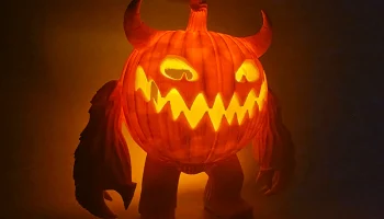 Держатель светодиодной чайной свечи Jack-o-Lantern Monster 7