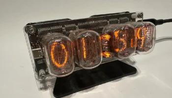 Крепление для ламповых часов IN-12 Nixie, стиль стимпанк... 5