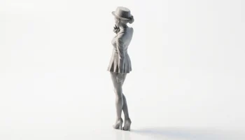 Стильная женская фигурка Cool Girl для 3D-печати 4