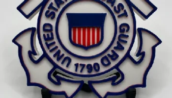 Магнит с логотипом береговой охраны США......