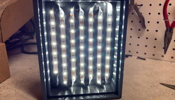 Световой короб на подставке из литофана LED