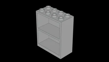 Совместимый с Lego (1.dat) книжный шкаф-контейнер 2 x 4 x... 0