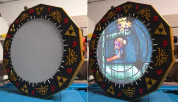 Матричные часы RGB - Legend Of Zelda - Ссылка на прошлое Матричные часы RGB - Legend Of Zelda - Ссылка на прошлое