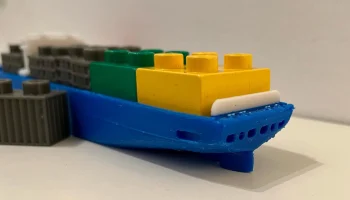 Контейнеровоз Lego Duplo (стабильно плавающий и без опор!... 4