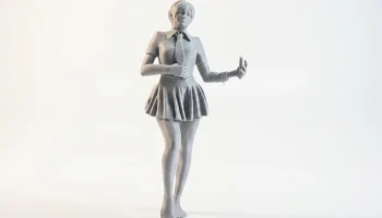 Фигурка девушки-селфи, женский персонаж, 3D-печать 2