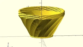 Маленький плантатор - файл OpenSCAD Маленький плантатор - файл OpenSCAD