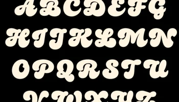 Декоративные буквы A-Z (Игривый), светодиодная подсветка 1