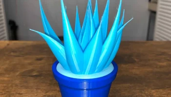 Настольное растение в горшке (полностью напечатано на 3D... 3