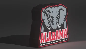 Светодиодный световой короб Roll Tide Alabama Bama | Мно... 1