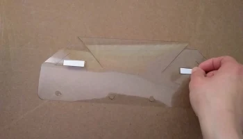Накидка на брови для защитных щитков. Шаблон на 3 и 4 отв... 6