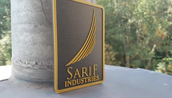 Магнит с логотипом Deus Ex Sarif Industries 2