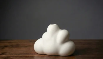 Cloud Vase - современный минималистичный кашпо, напечатан... 1