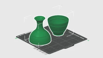 Необычная ваза для цветов - элегантная декоративная 3D-пе... 4
