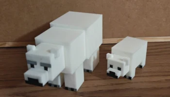 белый медведь minecraft