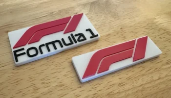 Логотип F1, Formula 1 Racing - Магнит на холодильник (гор...