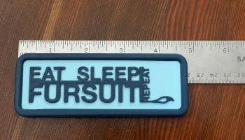Магнит на холодильник Eat Sleep Fursuit Повторите...... 1