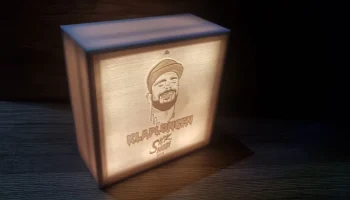 Освещенный и перезаряжаемый Lithophane/LithoBox с батаре...