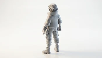 Фигурка технической девушки женского персонажа для 3D-пе... 4
