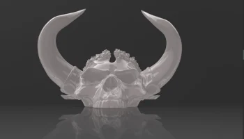Серия Bullsmith 'Skull King' _ Skull-Bowl -3D Модель 7