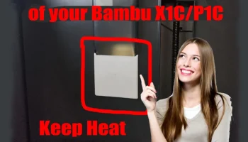 Bambu Lab X1C/P1P/X1 - внутренняя крышка/уплотнение жело...
