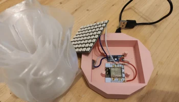 Спиральная ваза Rose Wled/Neopixel Lamp 1