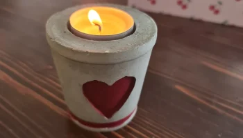 Форма для подсвечника из бетона