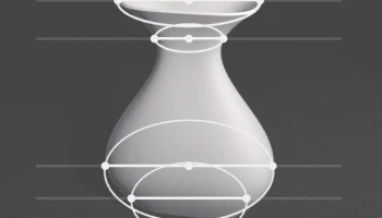 flat vase