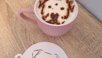 Собака-боксер - Coffee Stencil Art - Latte Art 1