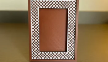 Декоративная фоторамка 10х15см с ажурной геометрической ... 2