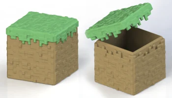 Контейнер блоков травы Minecraft