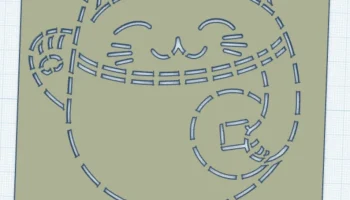 Трафарет счастливого кота Трафарет счастливого кота