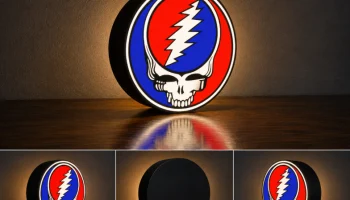 Светодиодный световой короб Grateful Dead | Многоцветная...