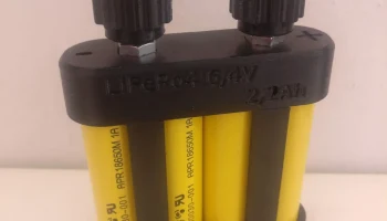 18650 Держатель аккумулятора 2S2P LiFePO4 - 6В