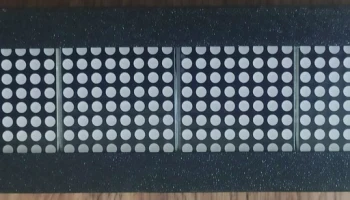 Простые часы с 4 блоками точечной матрицы 8x8 с nodemcu ...