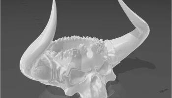 Серия Bullsmith 'Skull King' _ Skull-Bowl -3D Модель 5