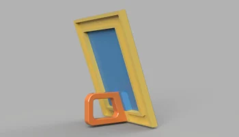 Фоторамка 6 X 4 со встроенной подставкой и фиксатором за... 1