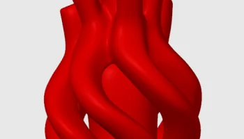 Органическая спиральная ваза