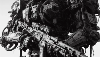 Mech Warrior 5 BW- Hueforge Mech Warrior 5 BW- Hueforge