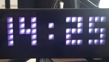 Сетка светодиодных пиксельных часов