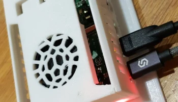 Корпус Raspberry Pi 4b со встроенным 30-мм вентилятором.... 5