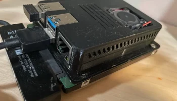 Корпус Raspberry Pi 4 Snap Fit с вентилятором и диском 2... 2