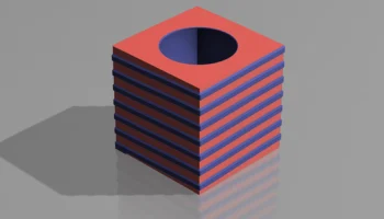 Крышка коробки для салфеток для 3D-печати 14x14x14: идеал... 2