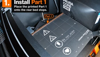 Обновление области печати Prusa CORE One / CORE One+ 1